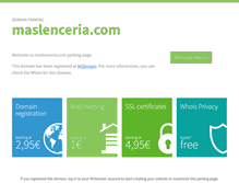 Tablet Screenshot of maslenceria.com